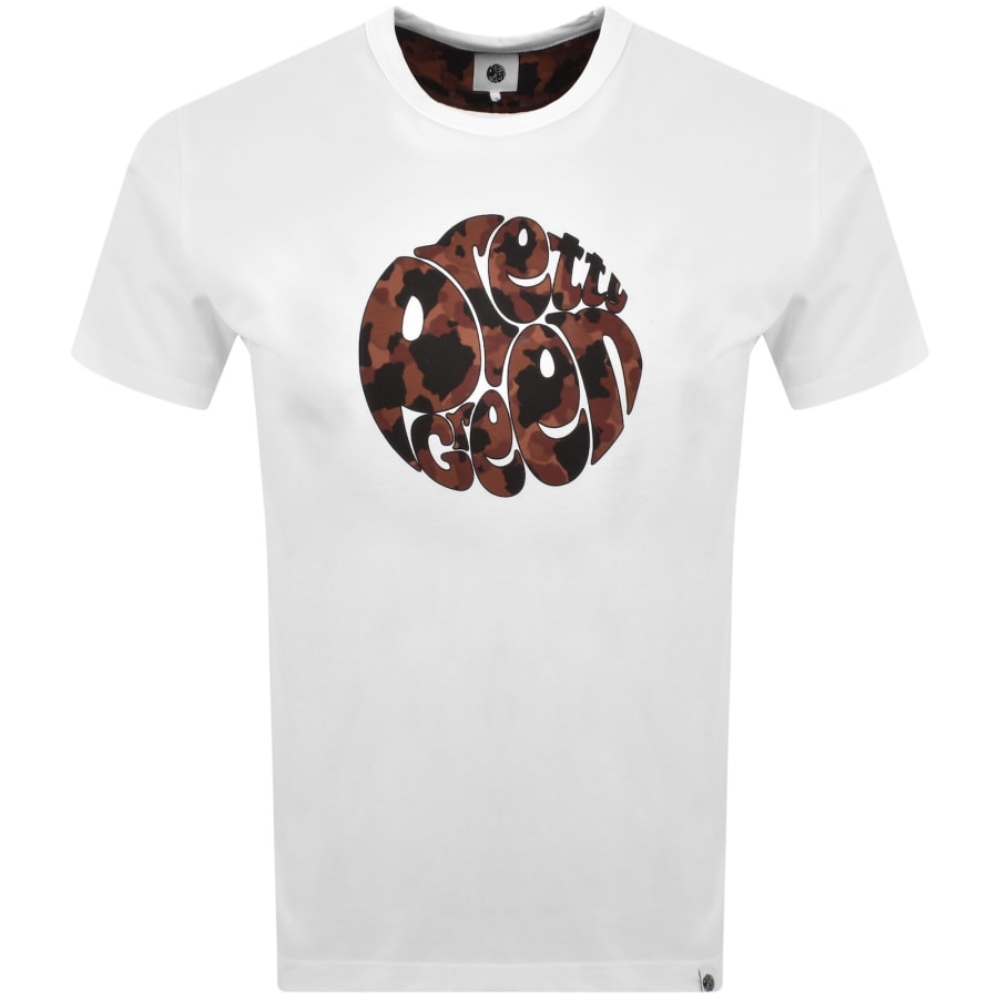 Image number 1 for Pretty Green Brindle Logo T Shirt White