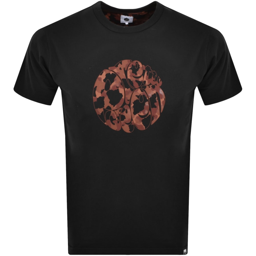 Image number 1 for Pretty Green Brindle Logo T Shirt Black