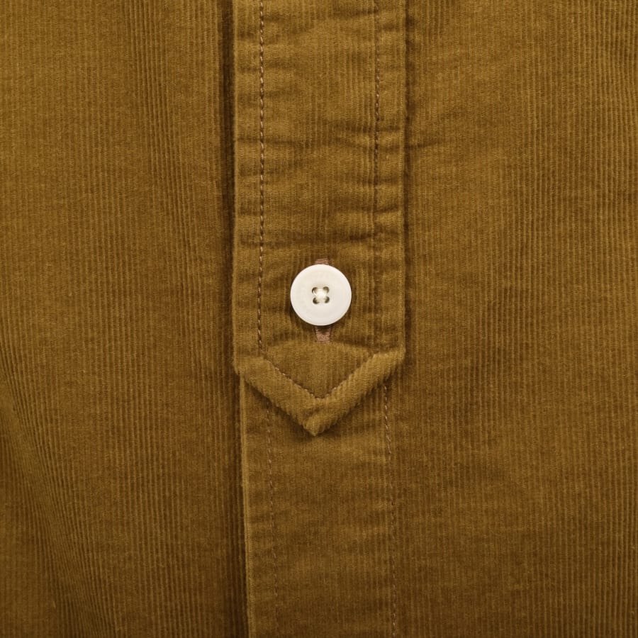 Image number 4 for Pretty Green Campbell Corduroy Shirt Brown