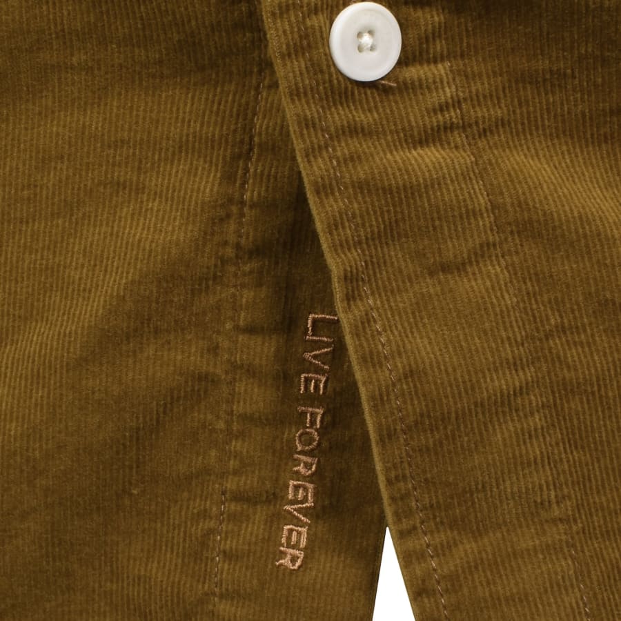 Image number 5 for Pretty Green Campbell Corduroy Shirt Brown