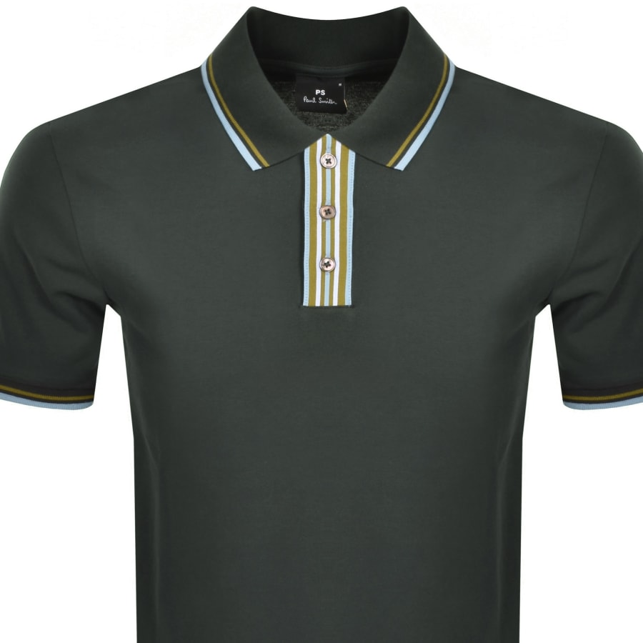 Image number 2 for Paul Smith Regular Fit Polo T Shirt Green