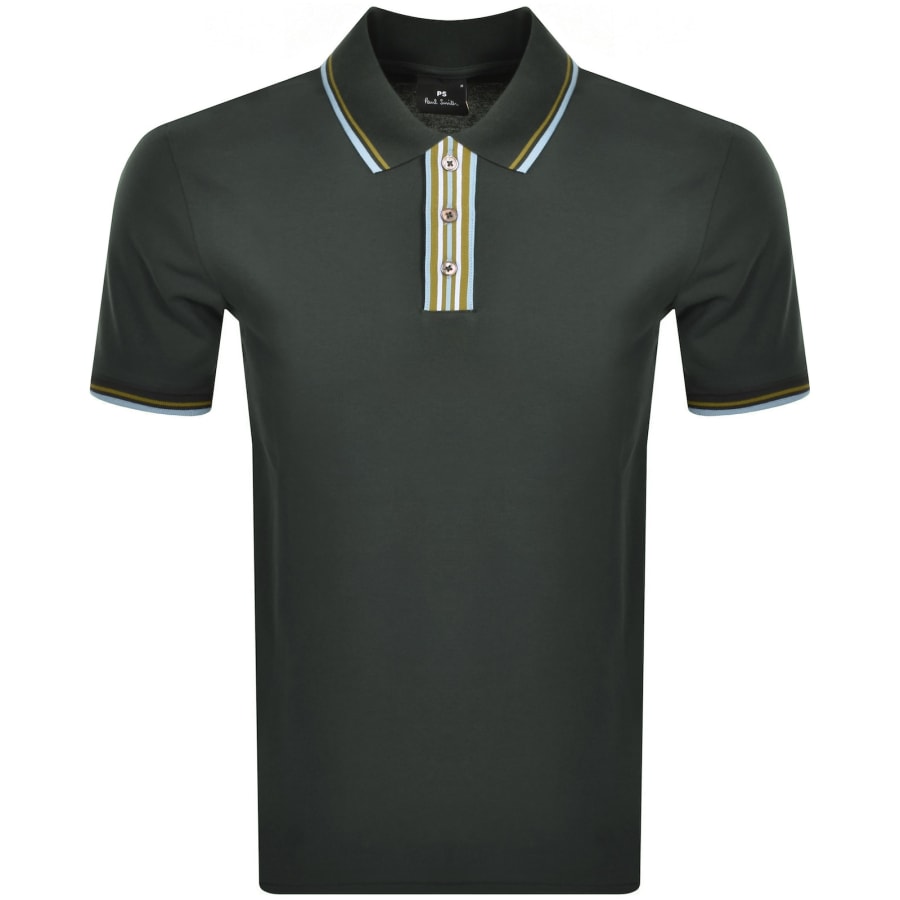 Image number 1 for Paul Smith Regular Fit Polo T Shirt Green