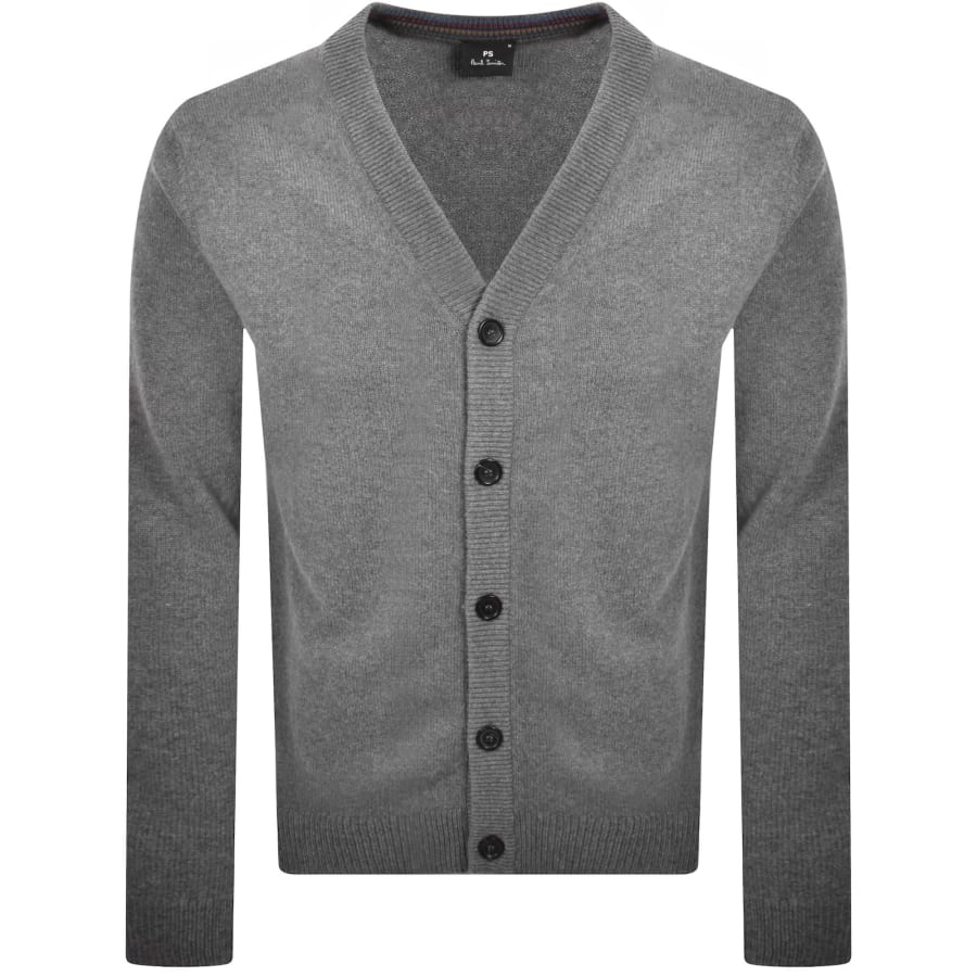 Image number 1 for Paul Smith Button Cardigan Grey