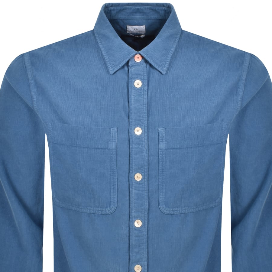Image number 2 for Paul Smith Long Sleeved Shirt Blue