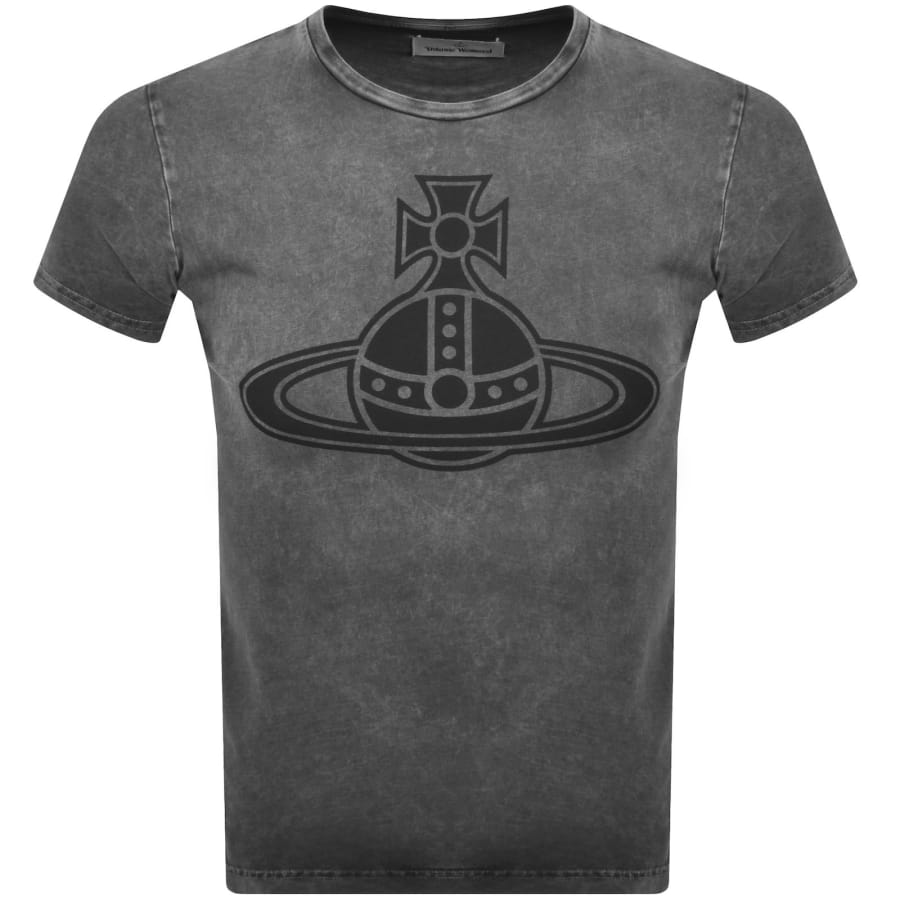 Image number 1 for Vivienne Westwood Paris Orb Peru T Shirt Grey