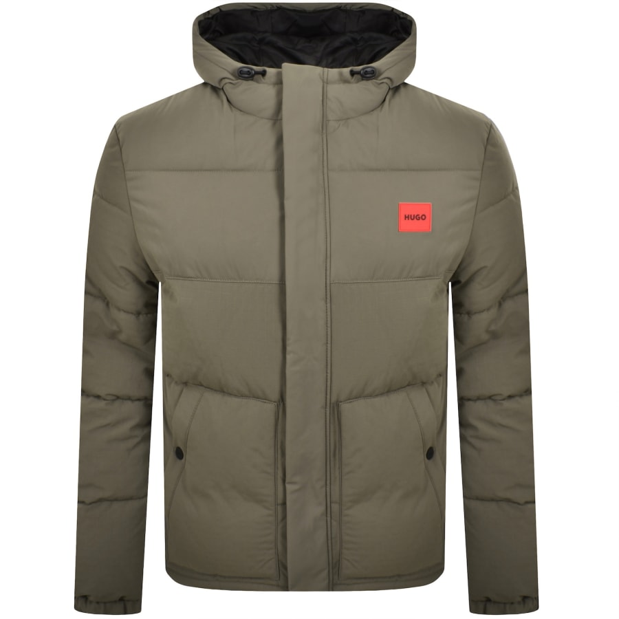 Image number 1 for HUGO Baro Padded Jacket Medium Grey
