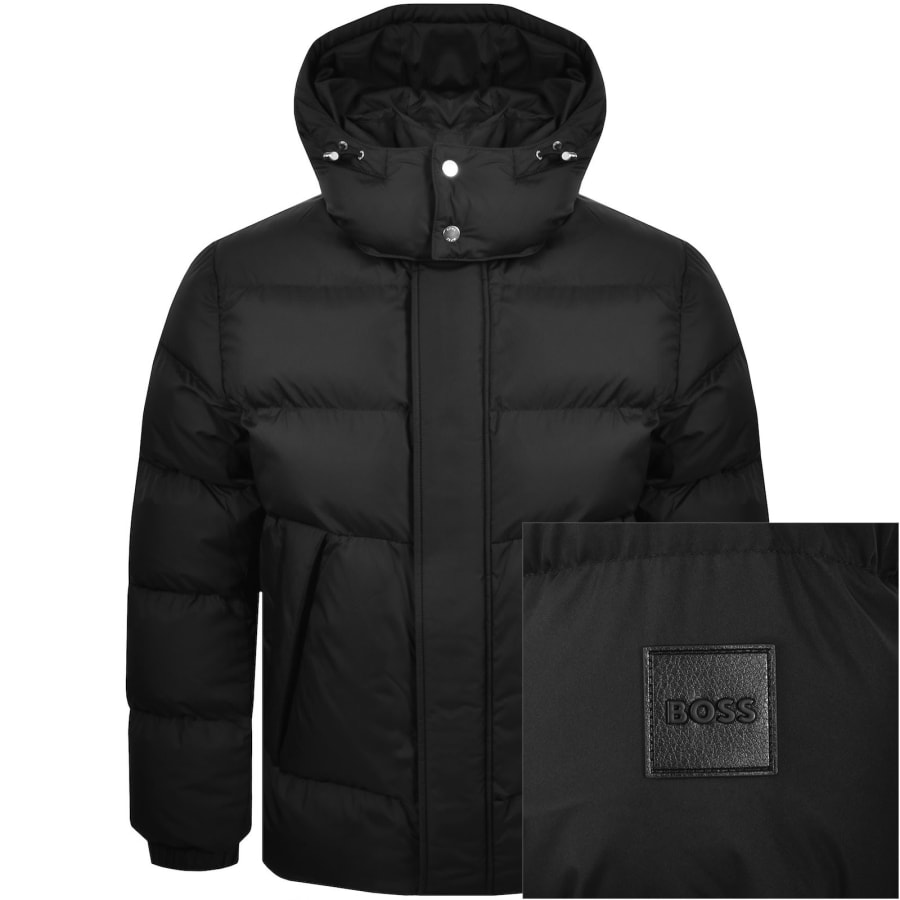 Image number 1 for BOSS Corbinian5 Hooded Jacket Black