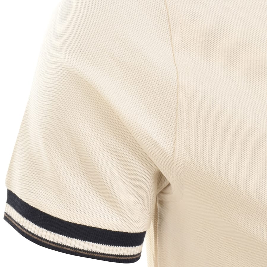 Image number 5 for Psycho Bunny Wade Pique Polo T Shirt Beige