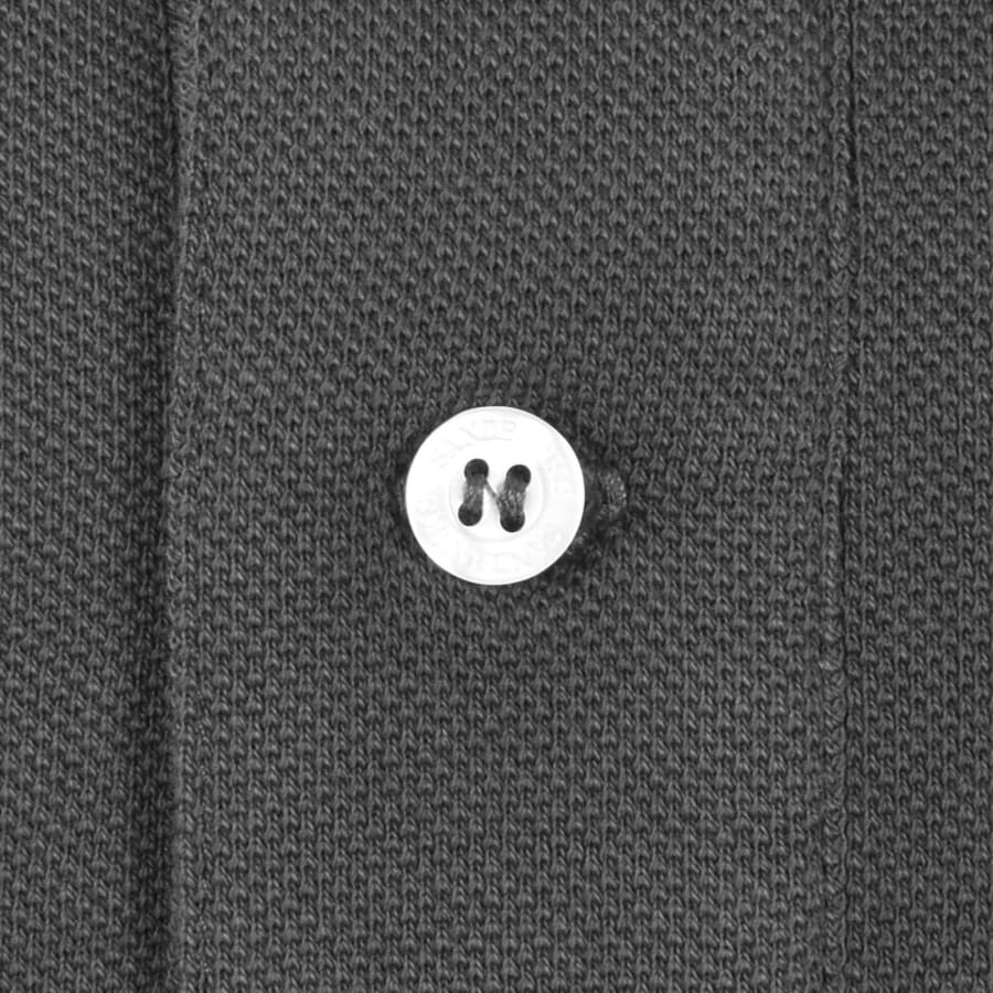 Image number 4 for Sandbanks Badge Logo Polo T Shirt Grey