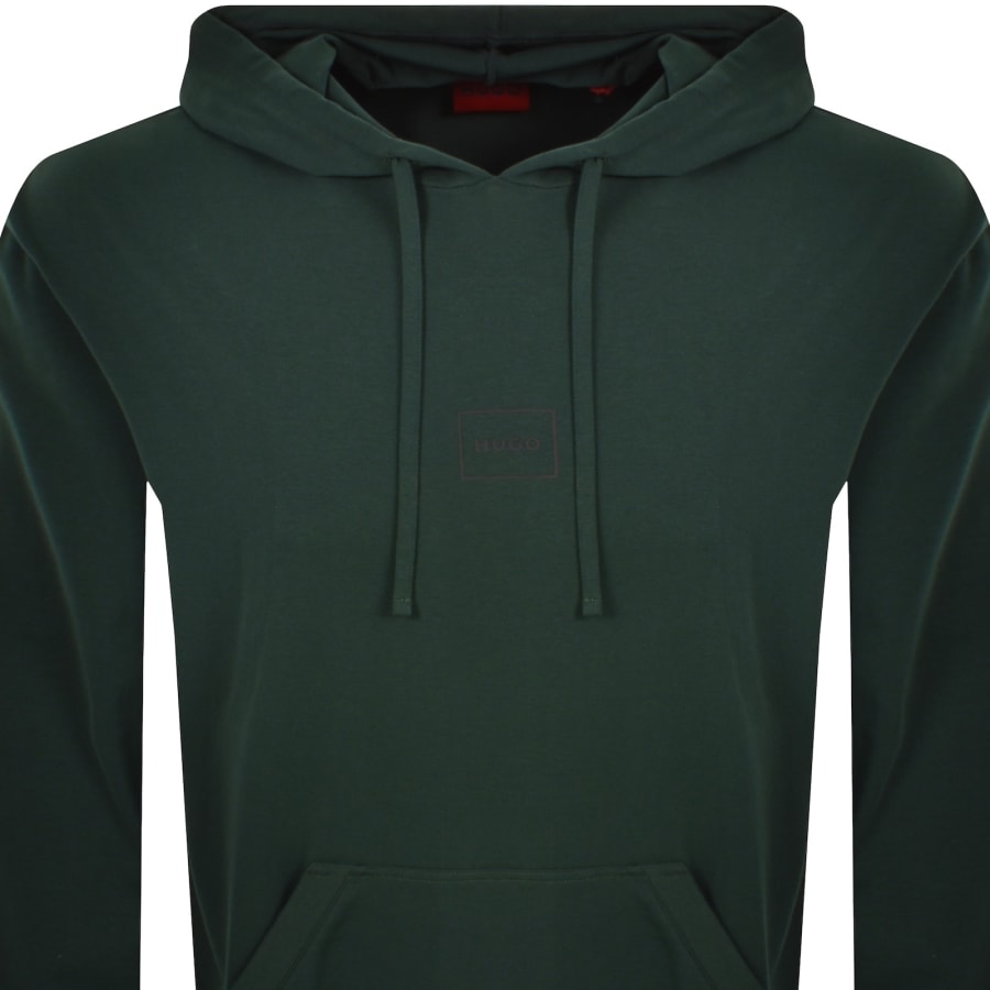 Image number 2 for HUGO Laze Hoodie Open Green