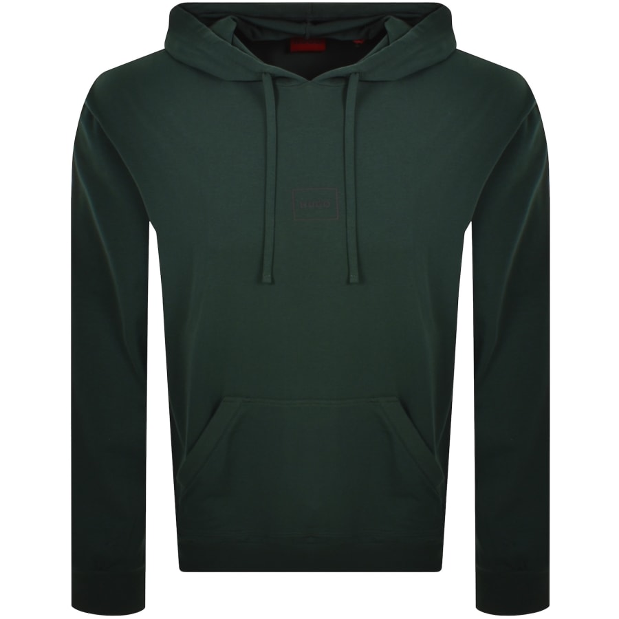 Image number 1 for HUGO Laze Hoodie Open Green