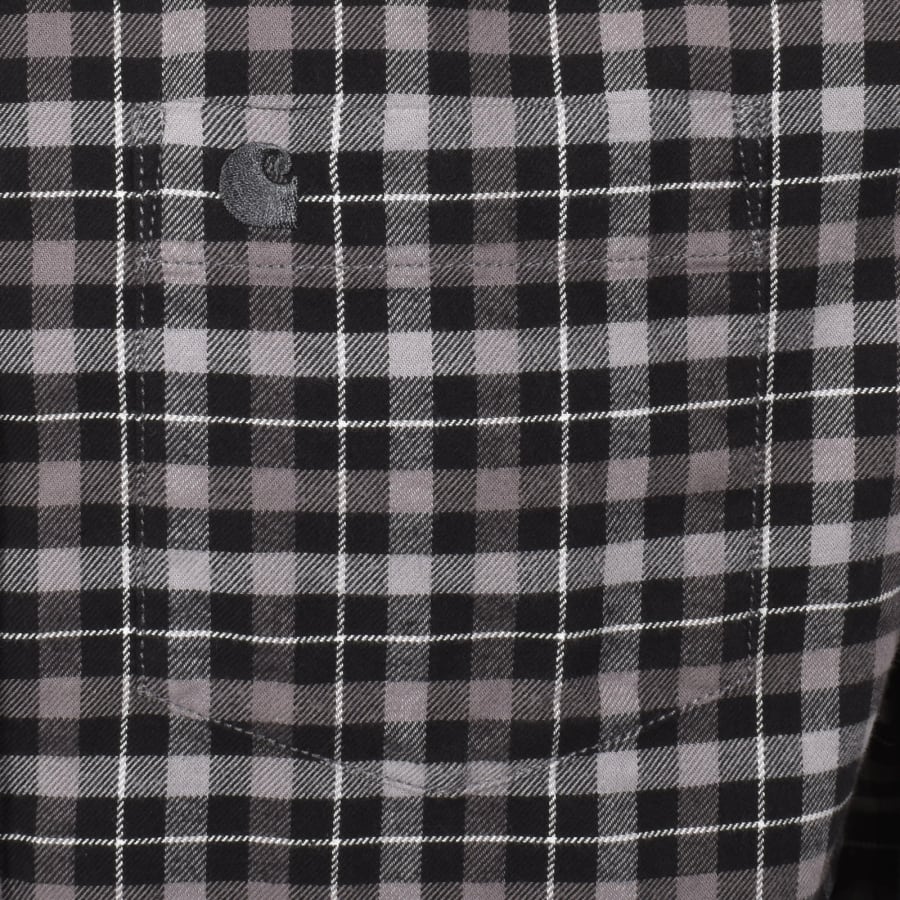 Image number 4 for Carhartt WIP Widmark Long Sleeve Shirt Grey