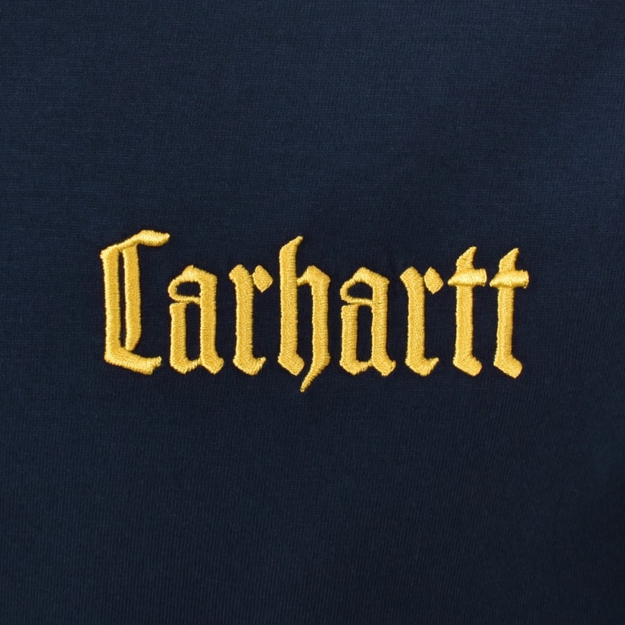 Image number 4 for Carhartt WIP Schooling T Shirt Navy
