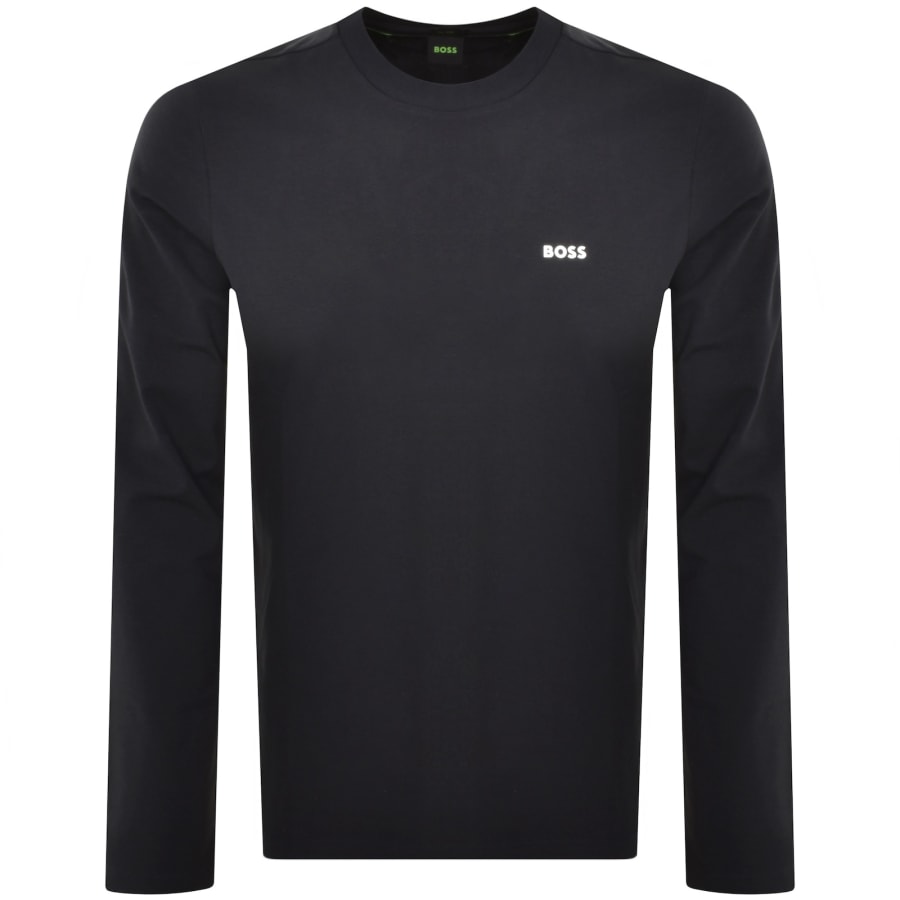 Image number 1 for BOSS Long Sleeved T Shirt Navy