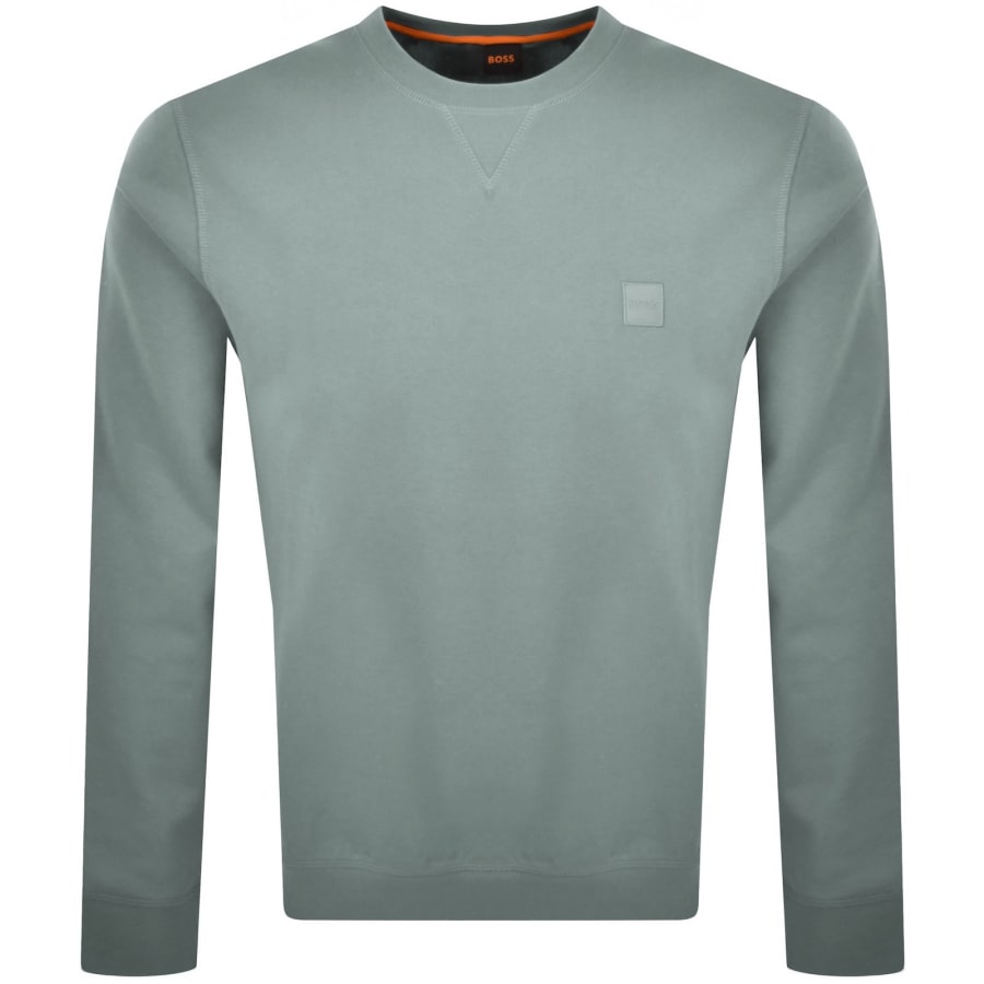 Image number 1 for BOSS Westart Sweatshirt Light Green