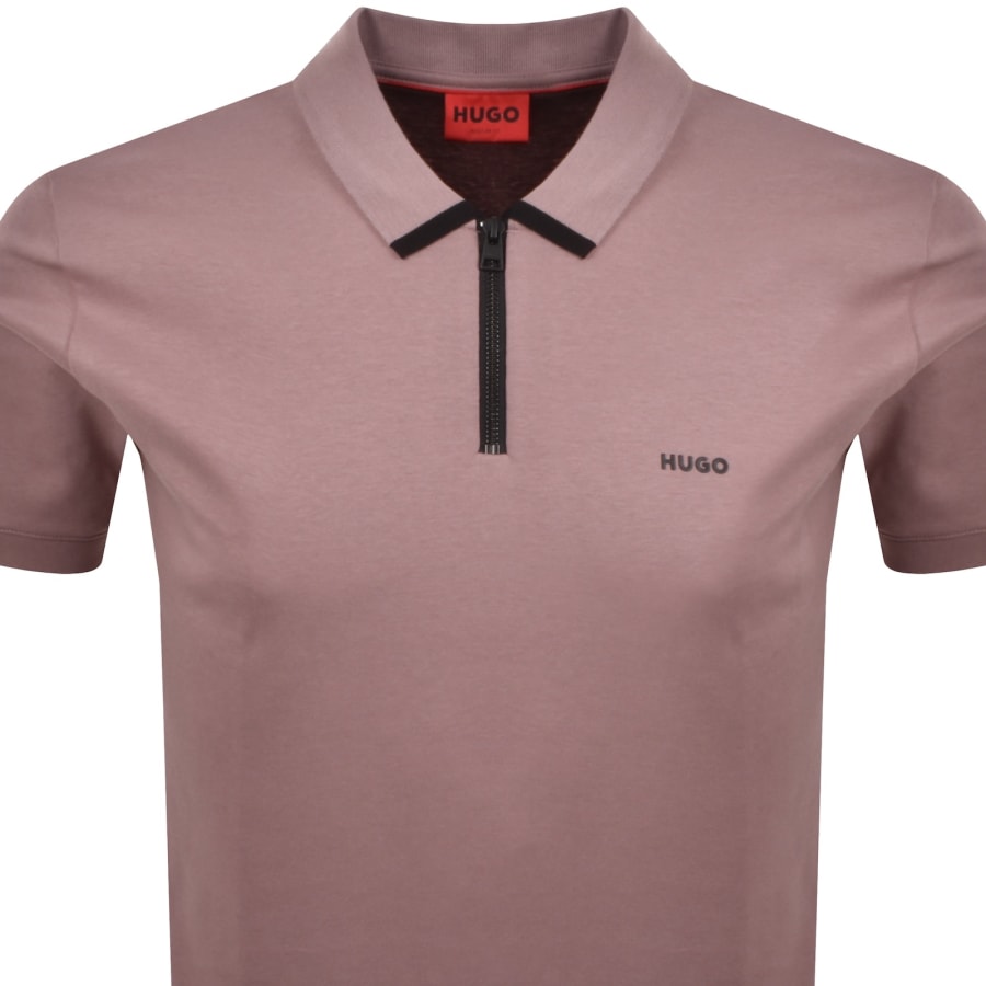 Image number 2 for HUGO Dalomino Polo T Shirt Purple