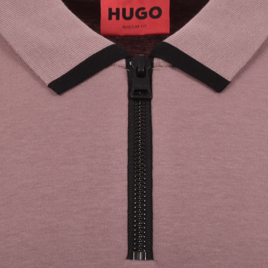Image number 4 for HUGO Dalomino Polo T Shirt Purple