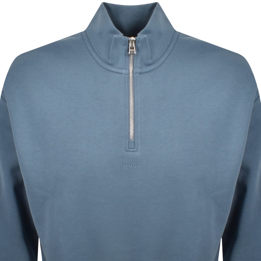 Image number 2 for HUGO Durty244 Sweatshirt Open Blue