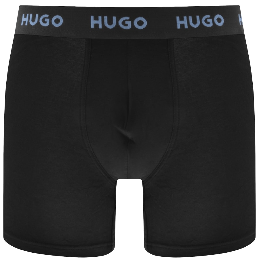 Image number 2 for HUGO 3 Pack Boxers Black
