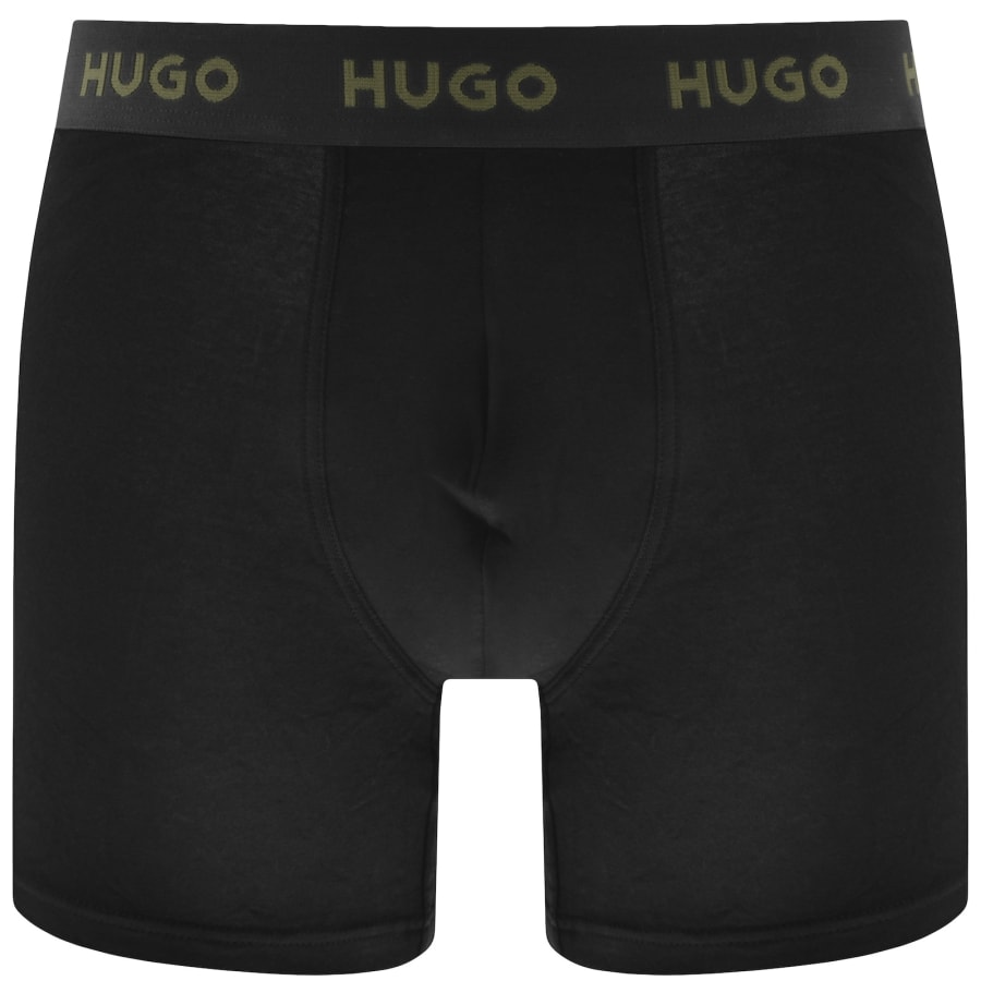 Image number 3 for HUGO 3 Pack Boxers Black