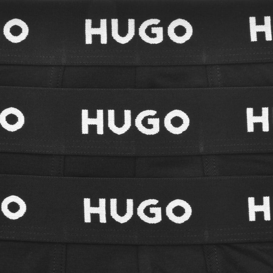 Image number 3 for HUGO 3 Pack Boxers Black