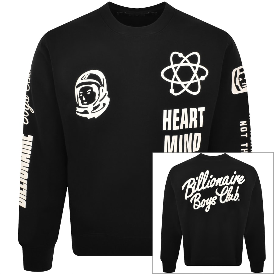 Image number 1 for Billionaire Boys Club Multi Print Sweatshirt Black