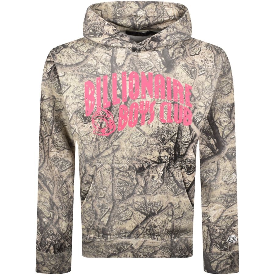 Image number 1 for Billionaire Boys Club Camo Arch Logo Hoodie Beige