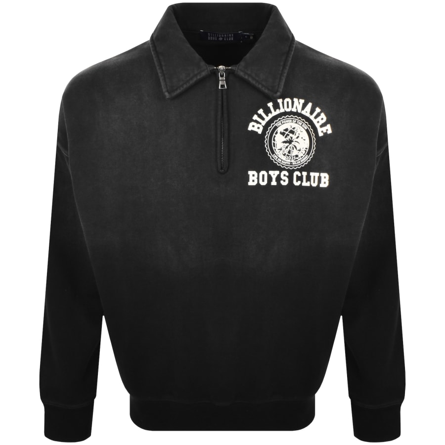 Image number 2 for Billionaire Boys Club Quarter Zip Sweatshirt Black