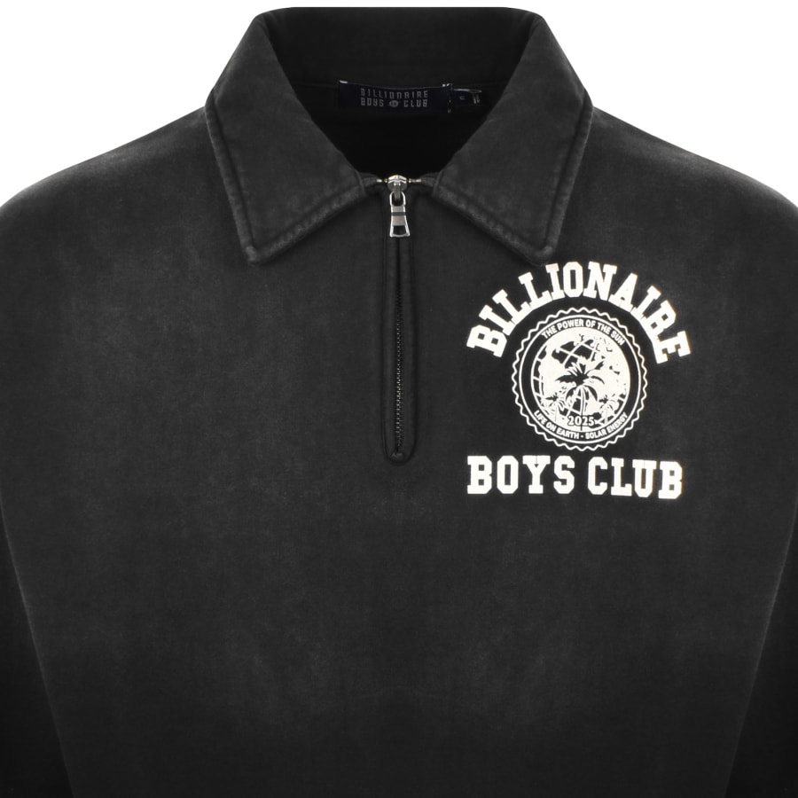 Image number 3 for Billionaire Boys Club Quarter Zip Sweatshirt Black