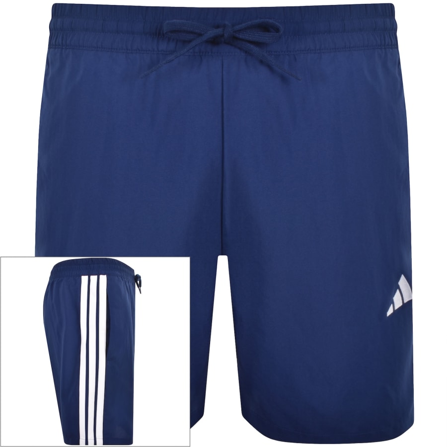 Image number 1 for adidas Sportswear 3 Stripe Chelsea Shorts Blue