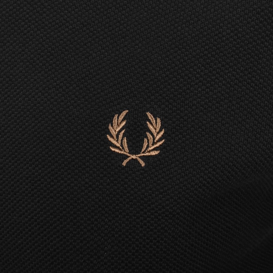 Image number 3 for Fred Perry Pique Stitch Jumper Black