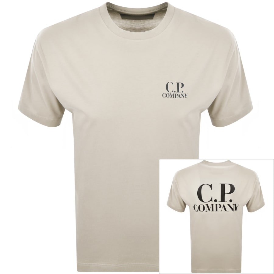 Image number 1 for CP Company Logo T Shirt Pistachio Shell