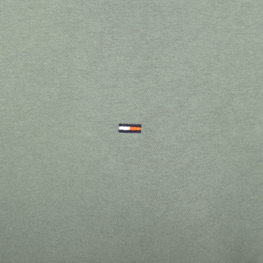 Image number 3 for Tommy Jeans Flag Logo Hoodie Green