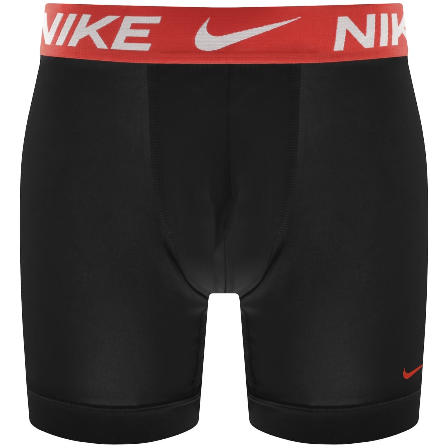 Image number 2 for Nike Essential Micro 3 Pack Boxer Briefs Black