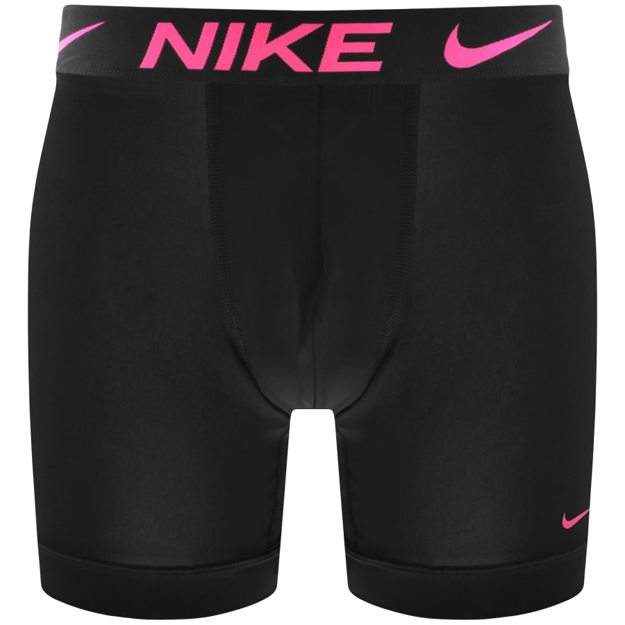 Image number 3 for Nike Essential Micro 3 Pack Boxer Briefs Black