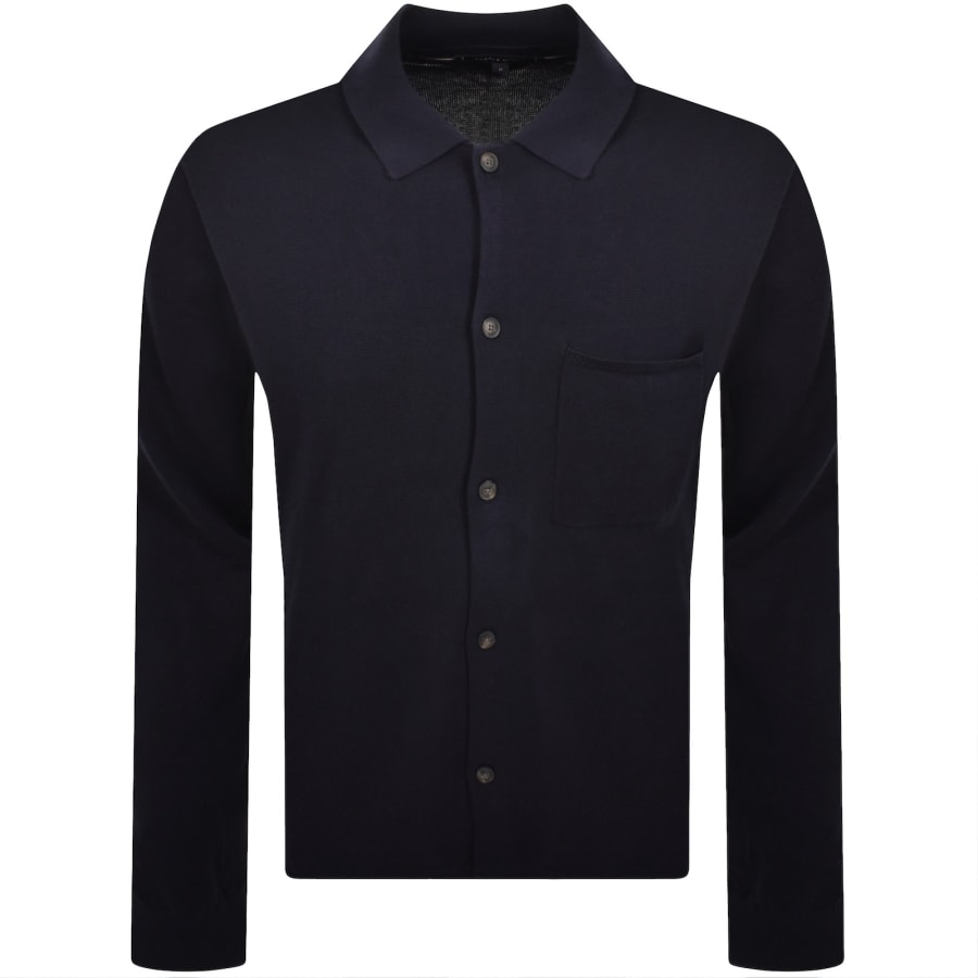 Image number 1 for Tommy Hilfiger Over Shirt Jumper Navy