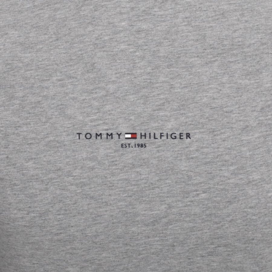 Image number 3 for Tommy Hilfiger Tipped T Shirt Grey