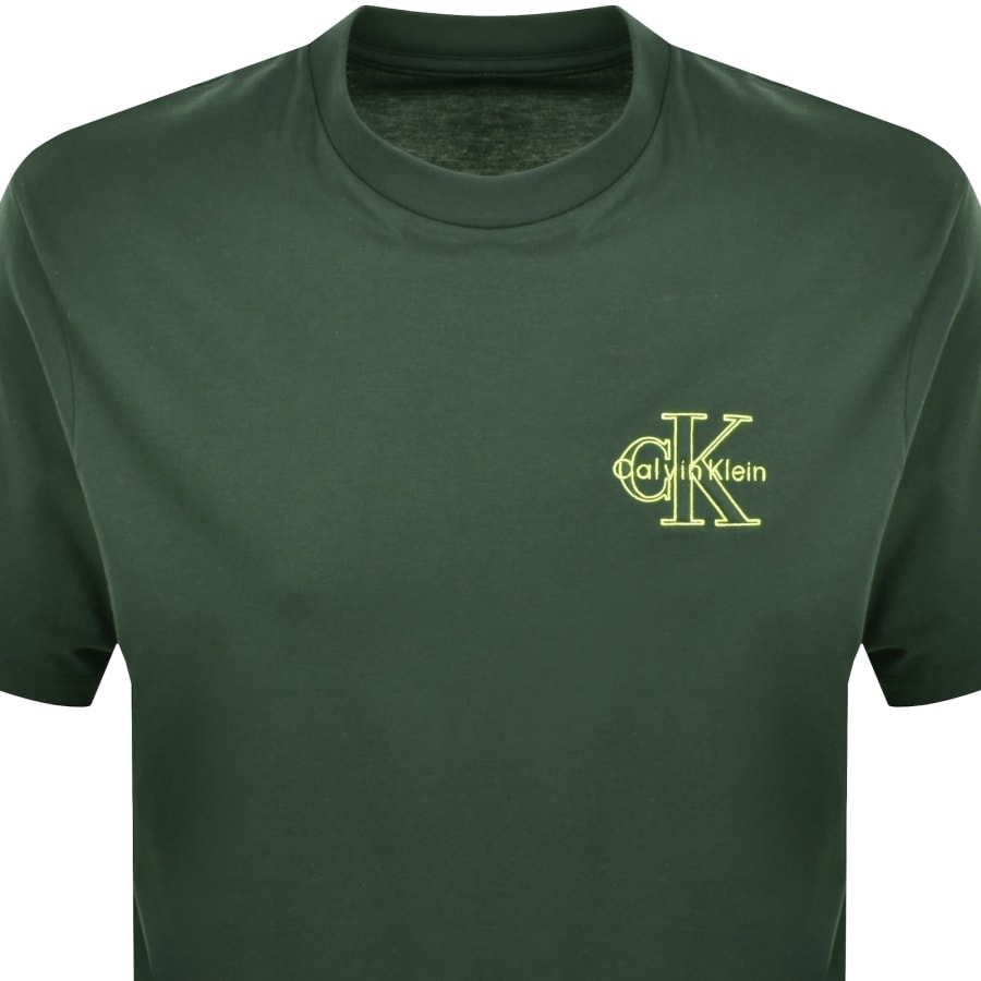 Image number 2 for Calvin Klein Jeans Relaxed Fit T Shirt Green