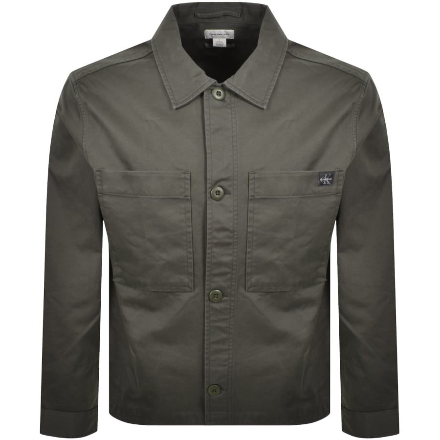 Image number 1 for Calvin Klein Jeans Overshirt Beluga Grey