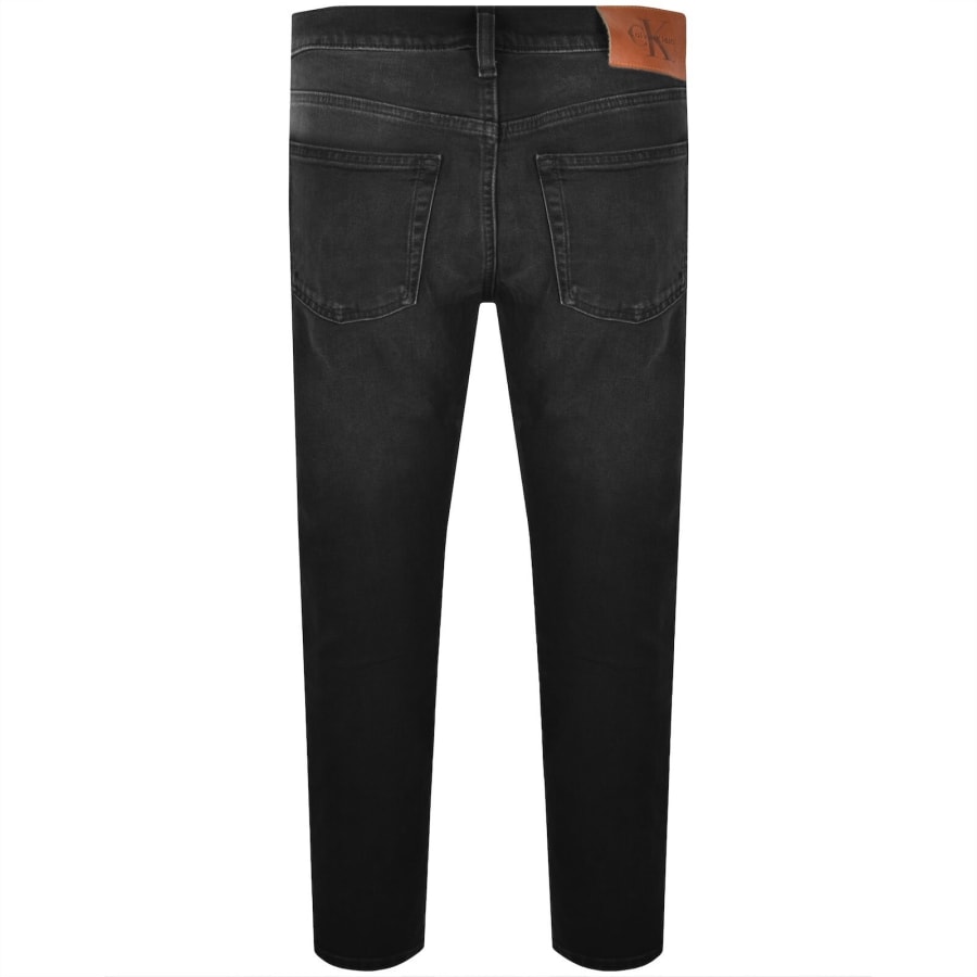 Image number 3 for Calvin Klein Jeans Slim Taper Jeans Black