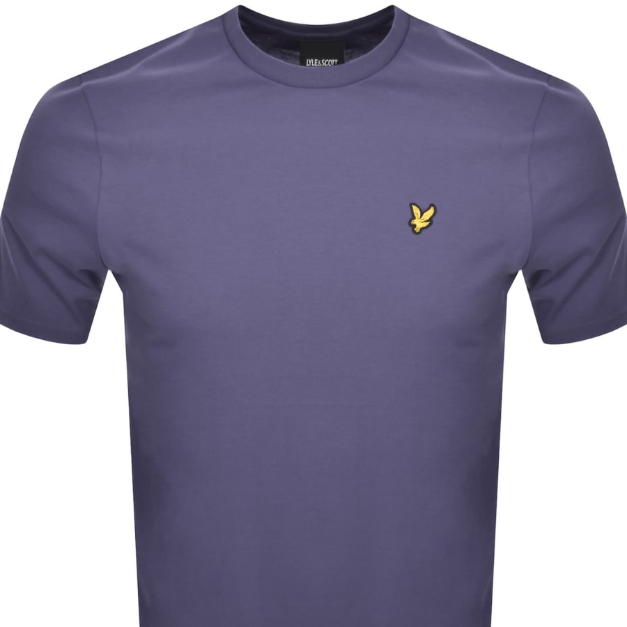 Image number 2 for Lyle And Scott Crew Neck T Shirt Purple