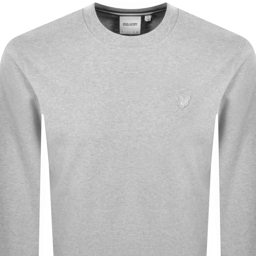 Image number 2 for Lyle And Scott Interlock Sweatshirt Grey