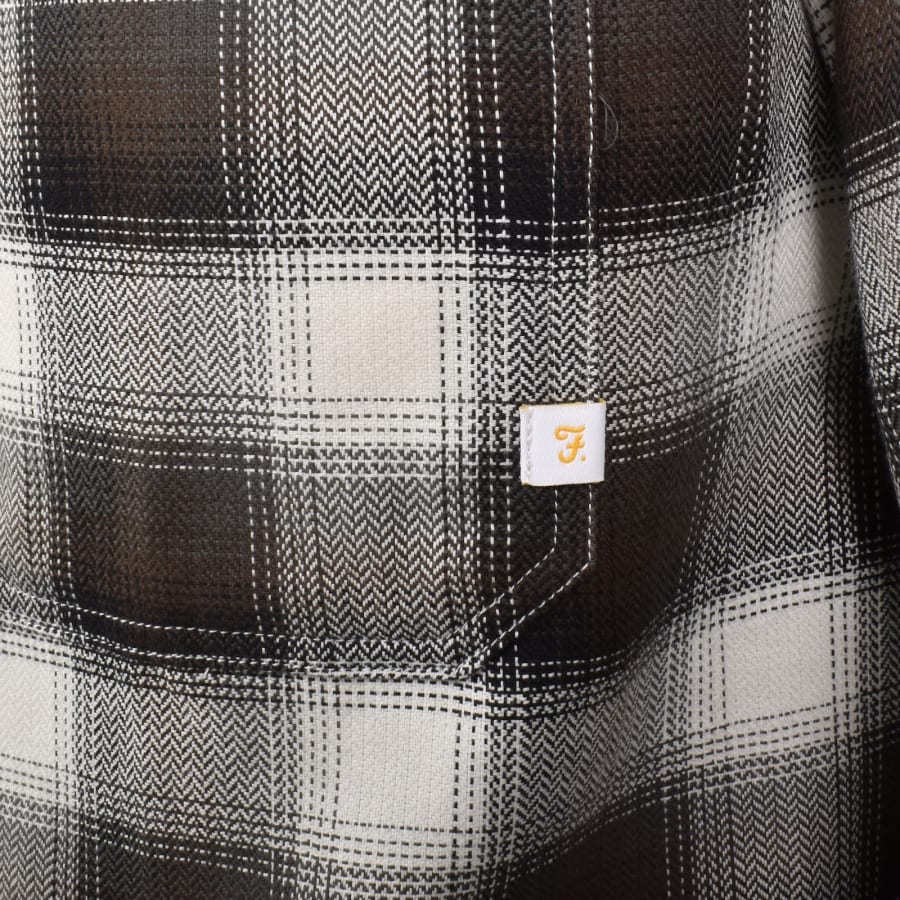 Image number 3 for Farah Lavelle Check Shirt Black Brown