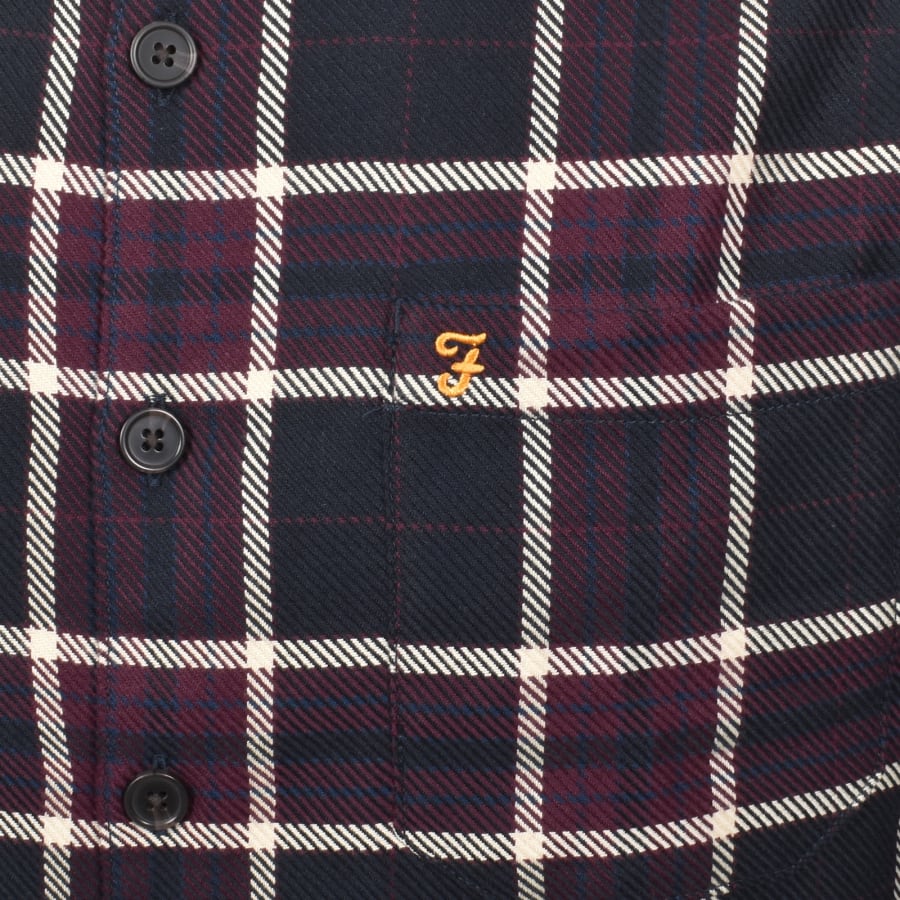 Image number 3 for Farah Christian Overshirt Bordeaux Burgundy