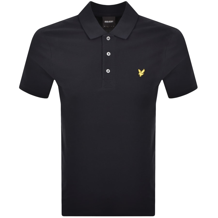 Image number 1 for Lyle And Scott Plain Polo T Shirt Dark Navy