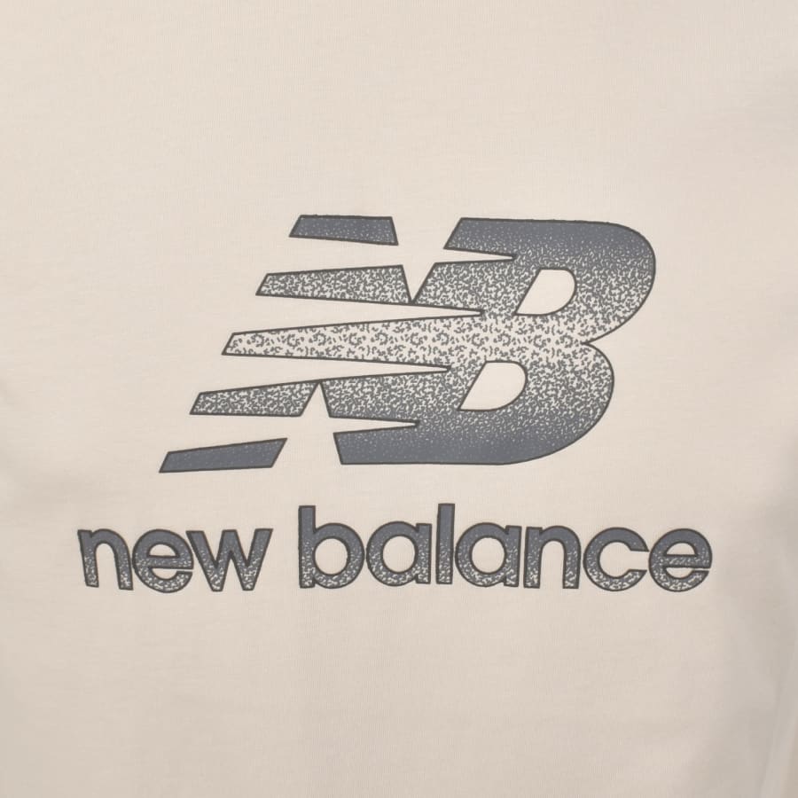 Image number 3 for New Balance Logo T Shirt Beige