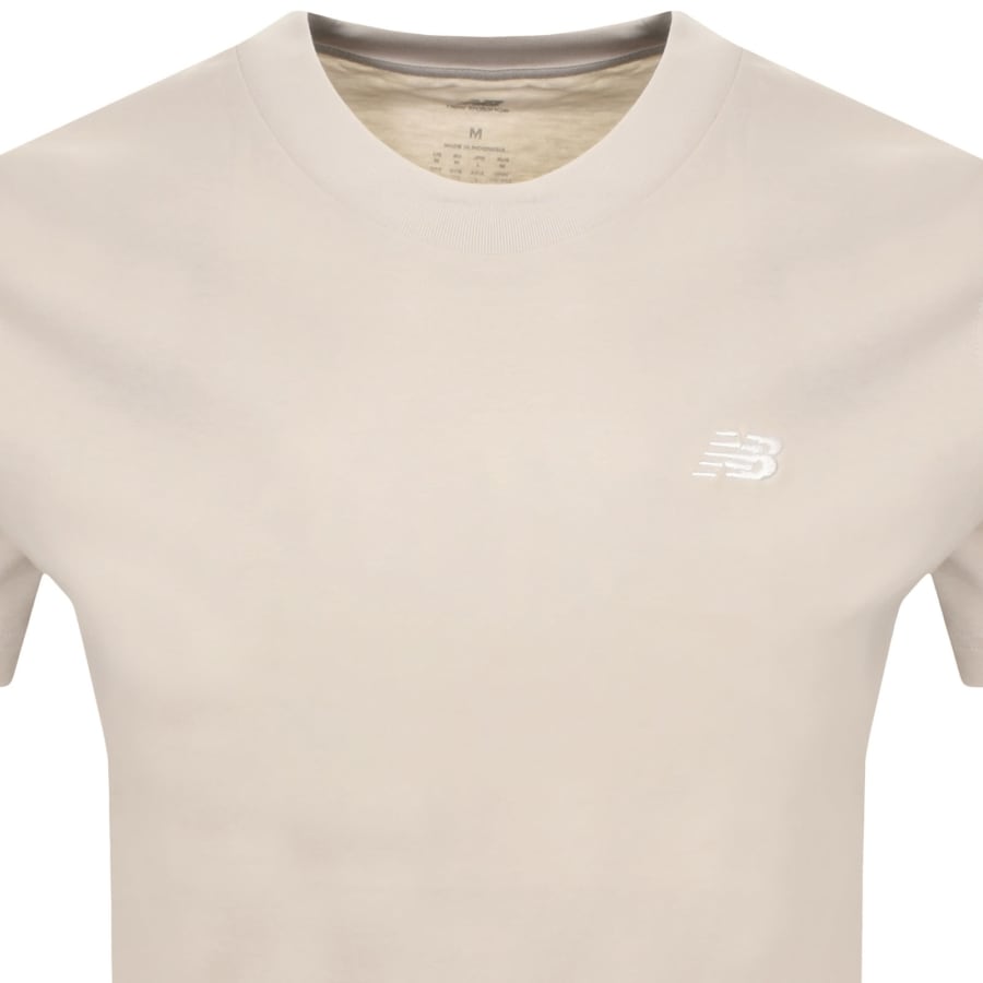 Image number 2 for New Balance Sport Essentials Logo T Shirt Beige