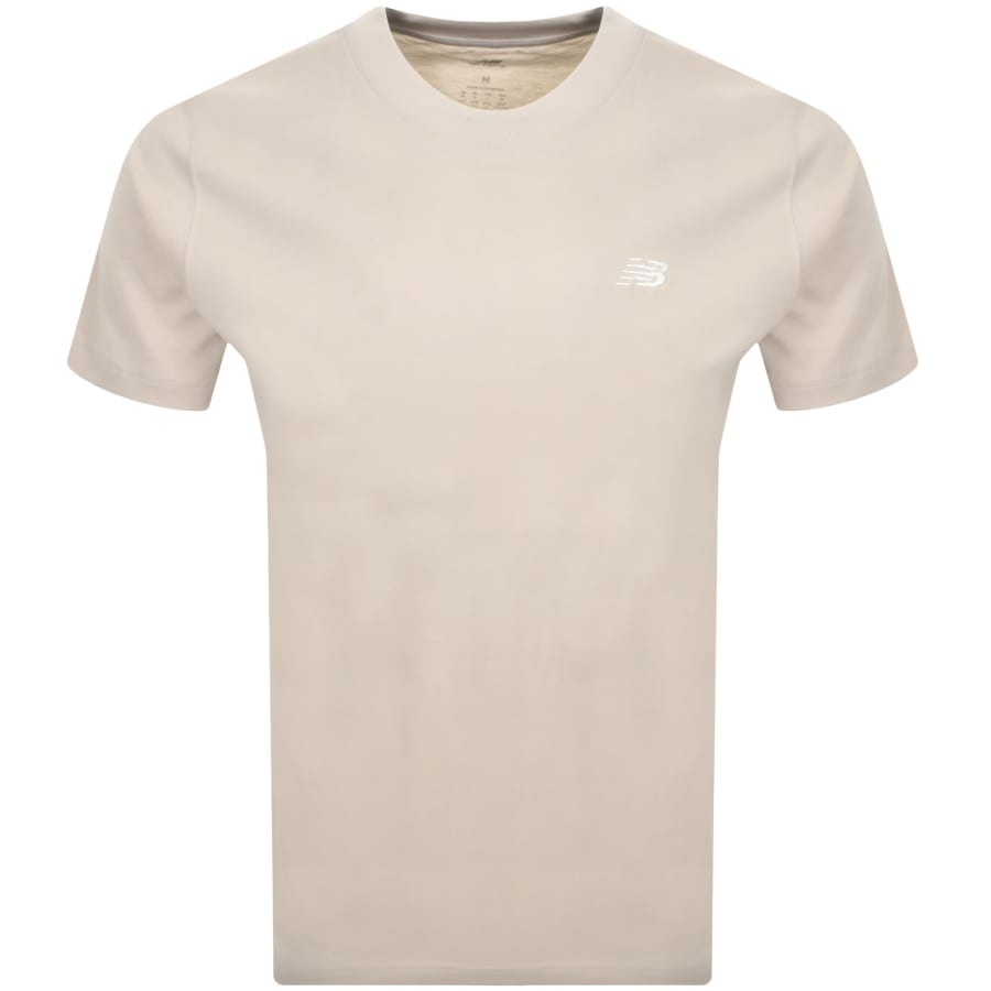 Image number 1 for New Balance Sport Essentials Logo T Shirt Beige