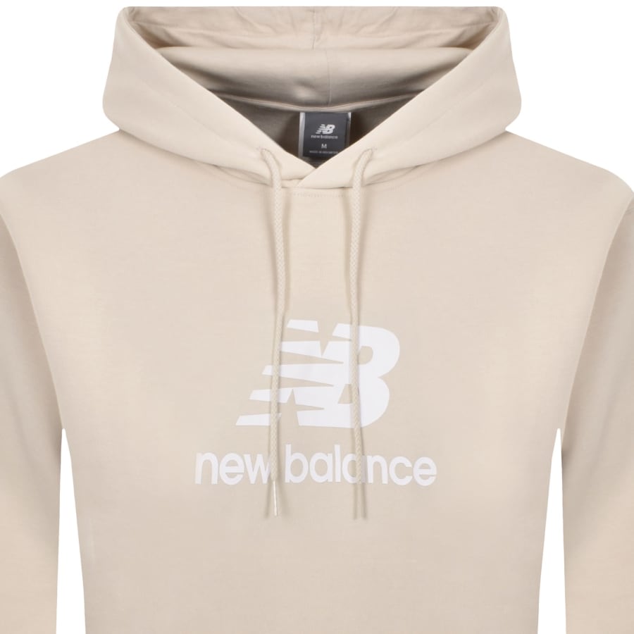 Image number 2 for New Balance Sport Essentials Logo Hoodie Beige