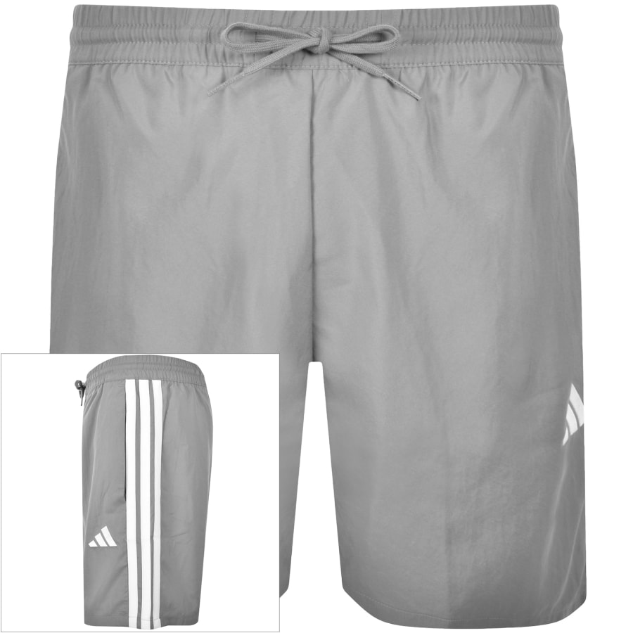 Image number 1 for adidas Sportswear 3 Stripe Chelsea Shorts Grey